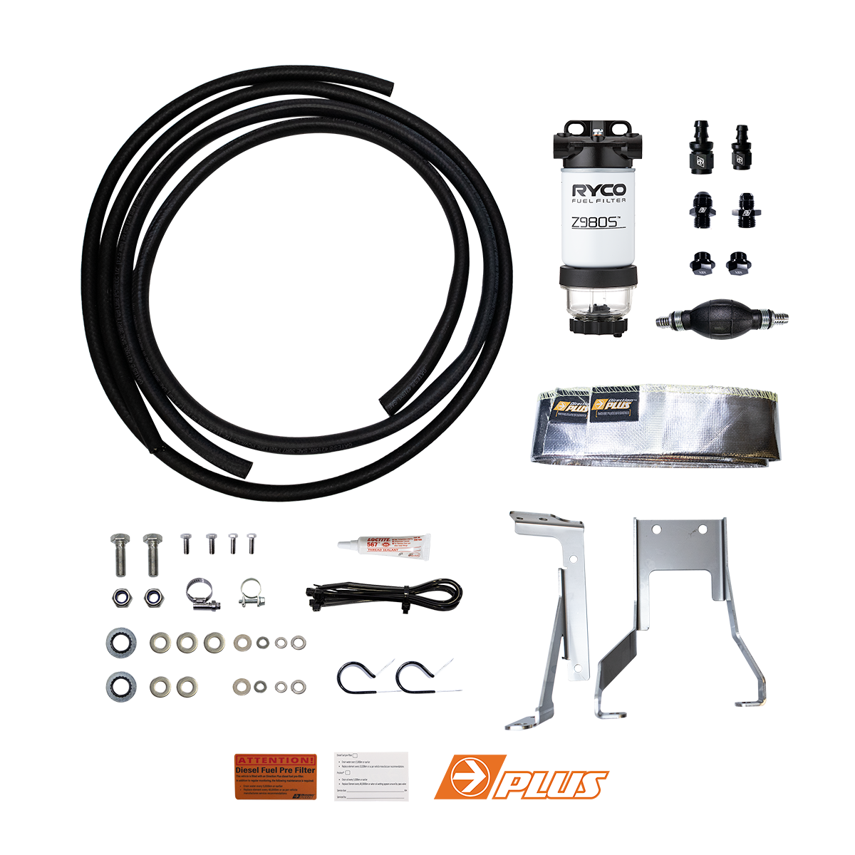 Direction Plus/ Ryco Pre-Filter Kit Suit 2023+ 4Cyl 70 Series Landcruiser