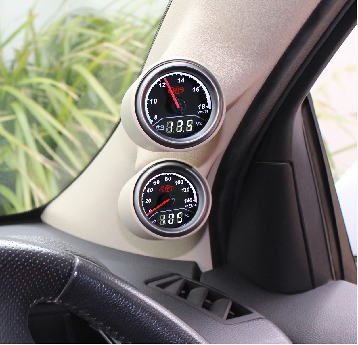 Gauge Pillar Pod suits Toyota Hilux N70 2005 to 2015