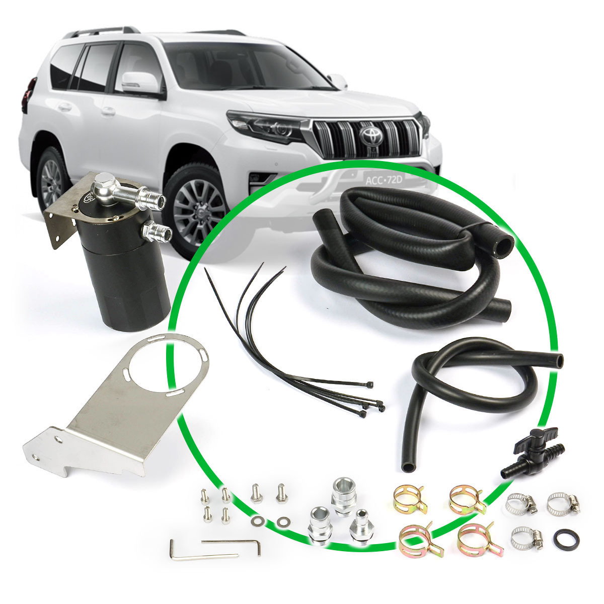 HPD Oil Catch Can for Toyota Prado 150 Series 3 litre