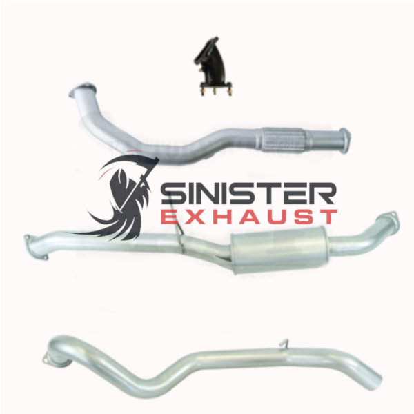 3" Turbo Back Stainless Steel Sinister Exhaust to suit Nissan Patrol GQ