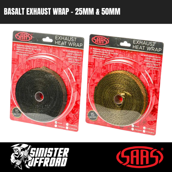 TITANIUM BASALT EXHAUST WRAP