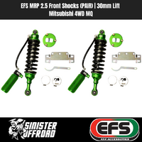 EFS MRP 2.5 Front Shocks (PAIR) | 30mm Lift | Mitsubishi 4WD MQ