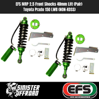 EFS MRP 2.5 Front Shocks (PAIR) 40mm lift Toyota  Prado 150 LWB (NON KDSS)