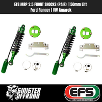 EFS MRP 2.5 FRONT SHOCKS (PAIR)  | 50mm Lift | Ford Ranger | VW Amarok 