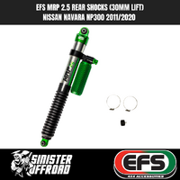 EFS MRP 2.5 Rear Shocks 30mm Lift | Nissan Navara NP300 2011/2020