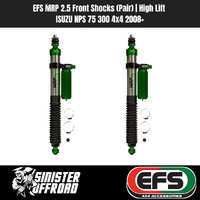 EFS MRP 2.5 Front Shocks (Pair) | High Lift | ISUZU NPS 75 300 4x4 2008+