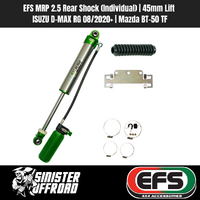EFS MRP 2.5 Rear Shock (Individual) | 45mm Lift | ISUZU D-MAX RG 08/2020+ | Mazda BT-50 TF 