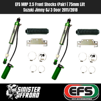 EFS MRP 2.5 Front Shocks (Pair) | 75mm Lift | Suzuki Jimny