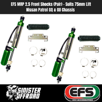 EFS MRP 2.5 Front Shock (PAIR) | 75mm Lift | Nissan Patrol GQ + GU Chassis