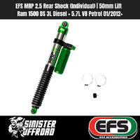 EFS MRP 2.5 Rear Shock (Individual) | 50mm Lift | Ram 1500