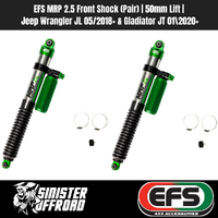 EFS MRP 2.5 Front Shock (Pair) | 50mm Lift | Jeep Wrangler JL 05/2018+ & Gladiator JT 01\2020+