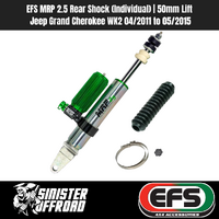 EFS MRP 2.5 Rear Shock (Individual) | 50mm Lift | Jeep Grand Cherokee WK2 04/2011 to 05/2015