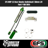 EFS MRP 2.5 Rear Shocks (Individual) | 50mm Lift | Ford F-150 2019+