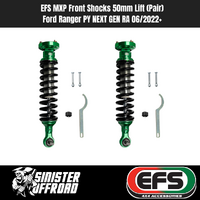 EFS MXP Front Shocks (Pair) | Ford Ranger PY NEXT GEN RA 06/2022+