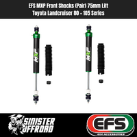 EFS MXP Front Shock (Pair) | Toyota Landcruiser 80 + 105 Series 