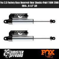 Fox 2.5 Factory Race Reservoir Rear Shocks (Pair) | 0–1.5" Lift | RAM 2500 2014+ 