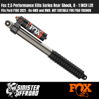 Fox 2.5 Elite Rear Shock | Ford F-150 2021+ 4WD/RWD (0–1” Lift)