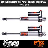 Fox 2.5 Elite Coilover Rear Pair w/ Reservoir | Sprinter 907 3500 (0–0.5")