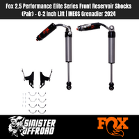 Fox 2.5 Performance Elite Series Front Reservoir Shocks (Pair) – 0–2 Inch Lift | INEOS Grenadier 2024