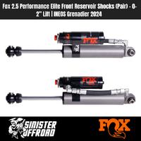 Fox 2.5 Performance Elite Front Reservoir Shocks (Pair) – 0–2” Lift | INEOS Grenadier 2024 