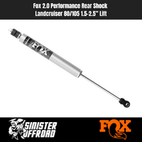 Fox 2.0 Performance Rear Shock, Landcruiser 80/105 1.5–2.5” Lift