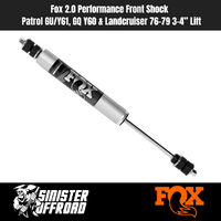 Fox 2.0 Performance Front Shock | Patrol GU/Y61, GQ Y60 & Landcruiser 76–79 3–4” Lift