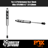 Fox 2.0 Performance Rear Shock | Hilux N70/N80 0–3” Lift 630mm
