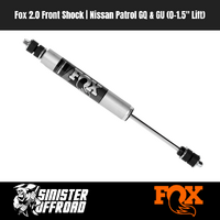 Fox 2.0 Front Shock | Nissan Patrol GQ & GU (0–1.5" Lift)
