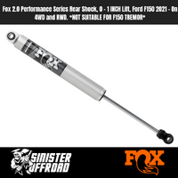 Fox 2.0 Rear Shock | Ford F-150 2021+ 4WD/RWD (0–1” Lift)