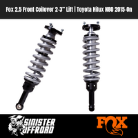 Fox 2.5 Front Coilover 2–3” Lift | Toyota Hilux N80 2015-On