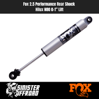 Fox 2.5 Performance Rear Shock, Hilux N80 0–1” Lift