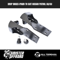 BOLT IN DROP BOXES (PAIR) TO SUIT NISSAN PATROL GQ / GU