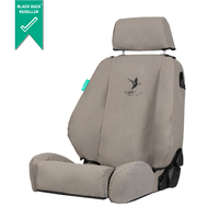 Black Duck Canvas Seat Covers suits Ranger PX3 Wildtrak FX4 (With Seat Side Airbags)