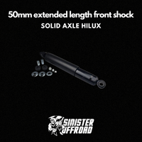 50mm Extended Length Front Shock Suit Solid Axle Hilux