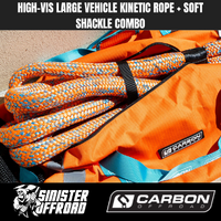 Carbon Offroad High-Vis Large Vehicle Kinetic Recovery Rope