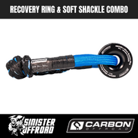 Carbon Offroad Recovery Ring and Soft Shackle Combo