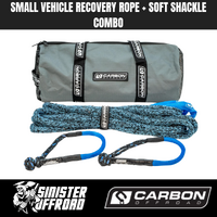 Carbon Offroad Small Vehicle Recovery Rope and Soft Shackle Combo
