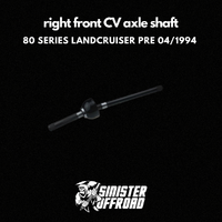 Right CV Axle Shaft Suit Pre 04/1994 80 Series Landcruiser