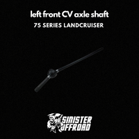 Left CV Axle Shaft Suit 75 Series Landcruiser