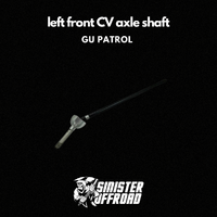 Left CV Axle Shaft Suit GU Patrol