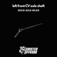 Left CV Axle Shaft Suit Solid Axle Hilux