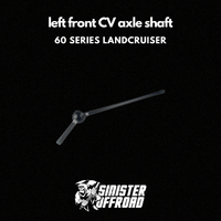 Left CV Axle Shaft Suit 60 Series Landcruiser