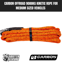 Carbon Offroad 9000kg Kinetic Rope for Medium Sized Vehicles