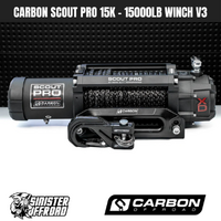 Carbon Scout Pro 15,000lb Winch - Black Hook V3