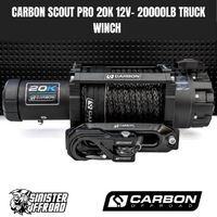 Carbon Scout Pro 20,000lb Extreme Duty Truck Winch 12V