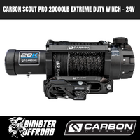 Carbon Scout Pro 20000LB Extreme Duty Winch - 24V