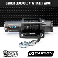 Carbon Offroad 6000lb ATV/Small 4x4 Winch 12v