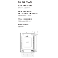 Clearview Easy Slide - Drop Down Fridge Slide - ES-150PLUS
