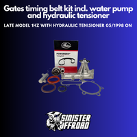 Gates Timing Belt Kit Incl. Hydraulic Tensioner and Water Pump Suit Late 1HZ