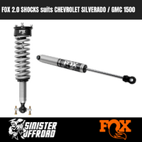 FOX 2.0 Shocks to suit Chevrolet Silverado / GMC Sierra 1500 2019+